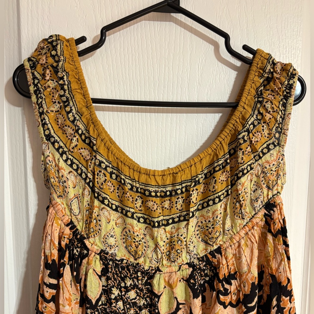 Free People Intimately Bali Mariposa Patterned Colourful Mini Slip Dress Medium - Picture 12 of 16